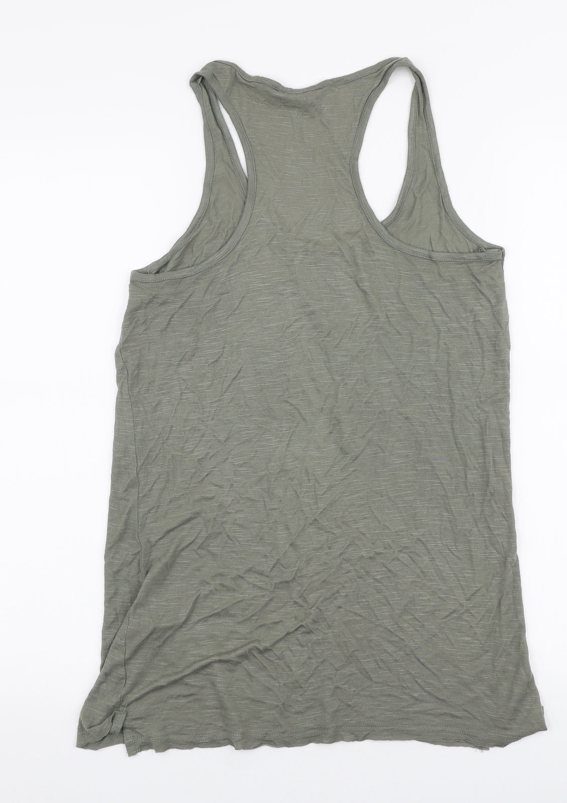 F&F Womens Green  Viscose Jersey Tank Size 14 Round Neck