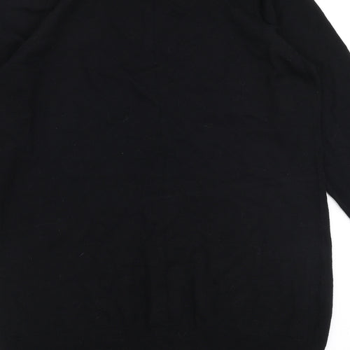 George Womens Black V-Neck  Viscose Cardigan Jumper Size 16