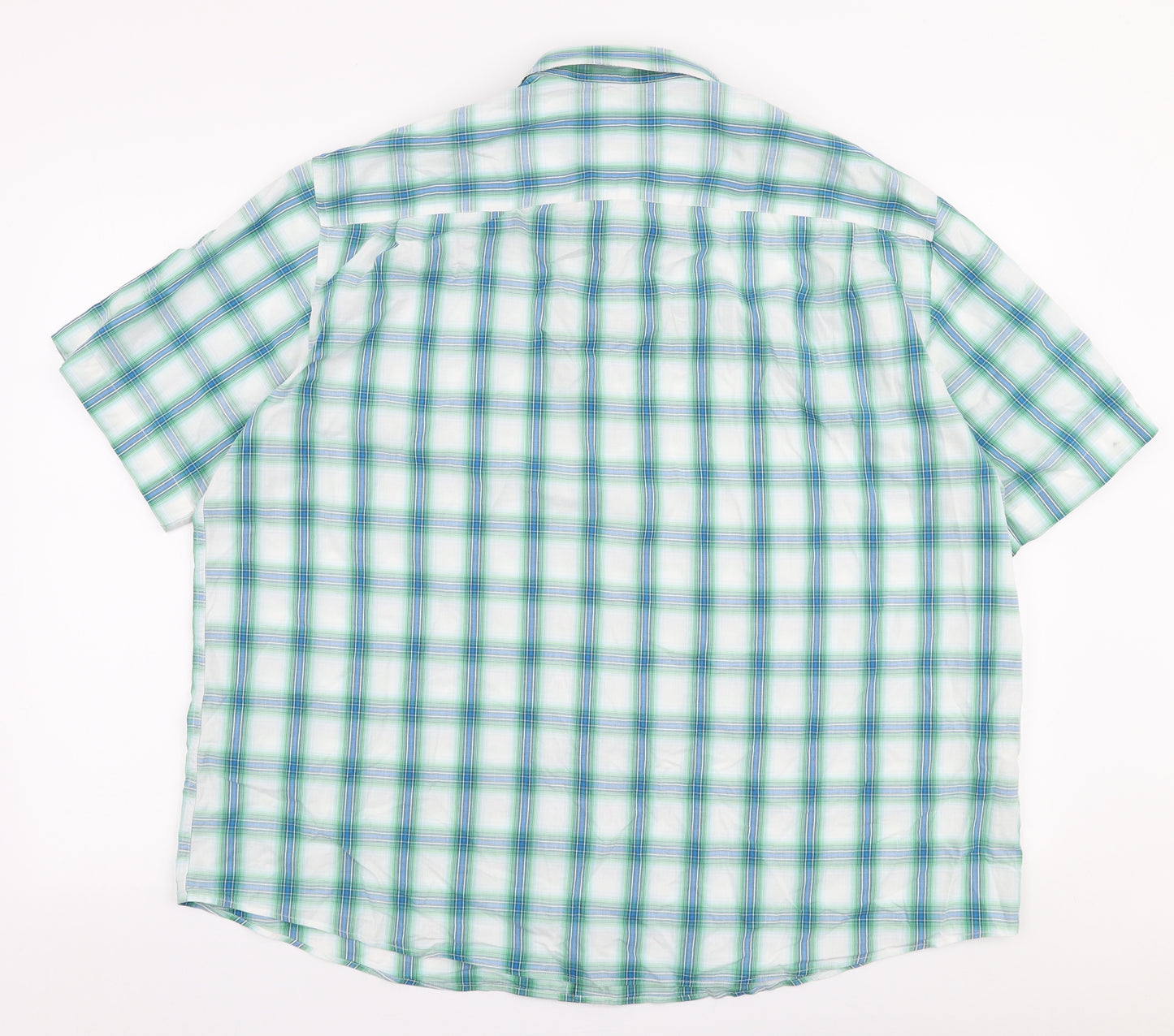 Blue Harbour Mens Multicoloured Plaid Cotton  Button-Up Size 2XL Collared Button