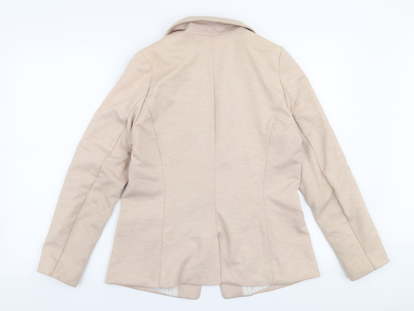 H&M Womens Beige   Jacket Blazer Size 14  Button