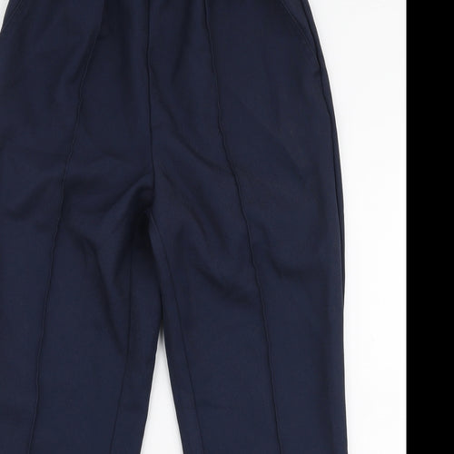 Damart Womens Blue  Polyester Trousers  Size 10 L25 in Regular