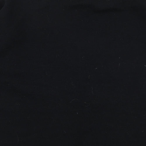 Bensons Womens Black Round Neck  Polyester Pullover Jumper One Size