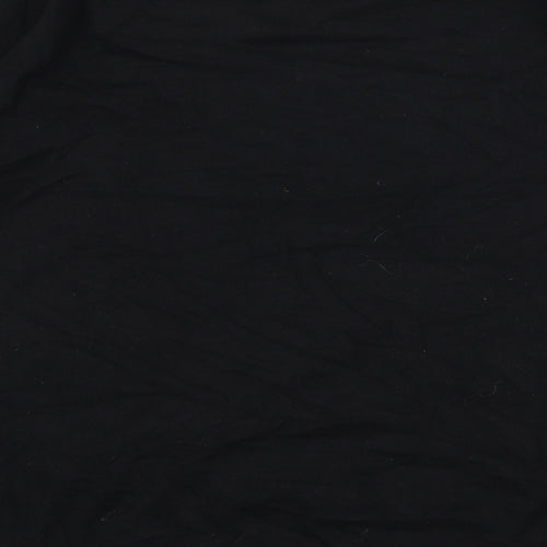 Preworn Womens Black Round Neck  Viscose Pullover Jumper Size M