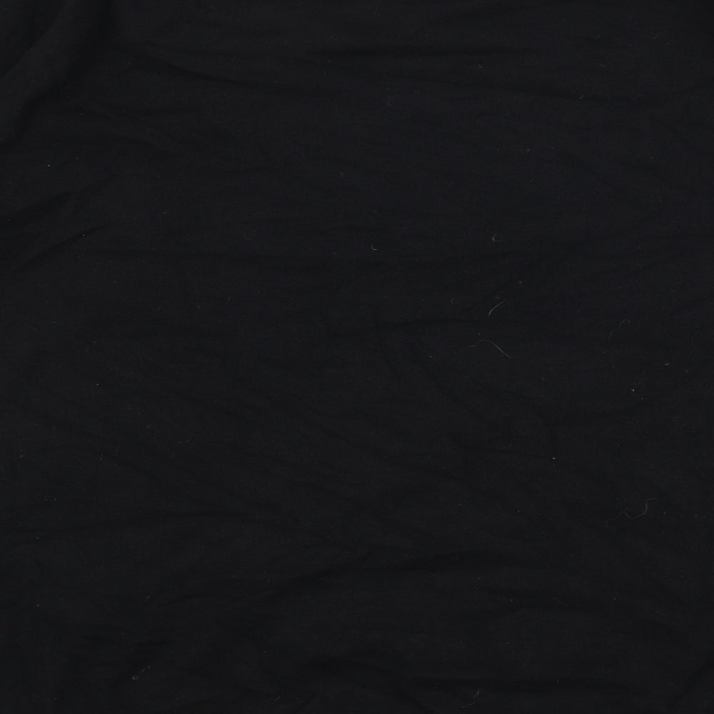 Preworn Womens Black Round Neck  Viscose Pullover Jumper Size M