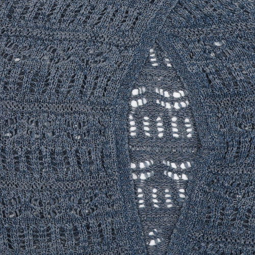 Marks and Spencer Womens Blue Round Neck  Acrylic Pullover Jumper Size 12