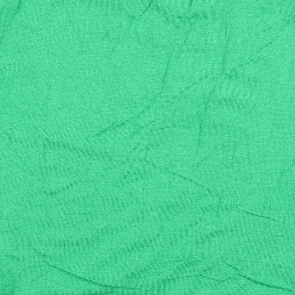 Marks and Spencer Womens Green V-Neck  Viscose Pullover Jumper Size 10