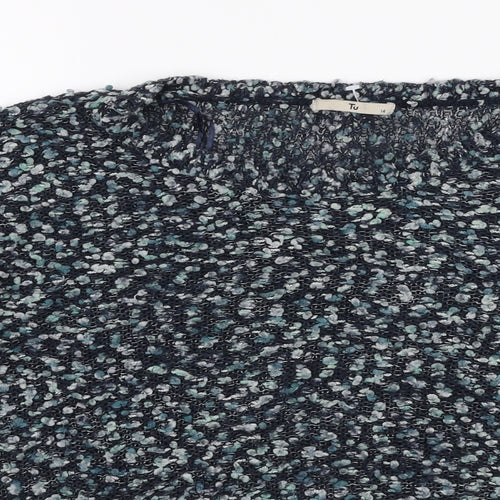 TU Womens Multicoloured Round Neck  Nylon Pullover Jumper Size 14