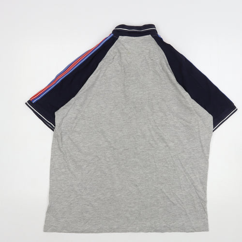 George Mens Multicoloured  Cotton  Polo Size L Collared