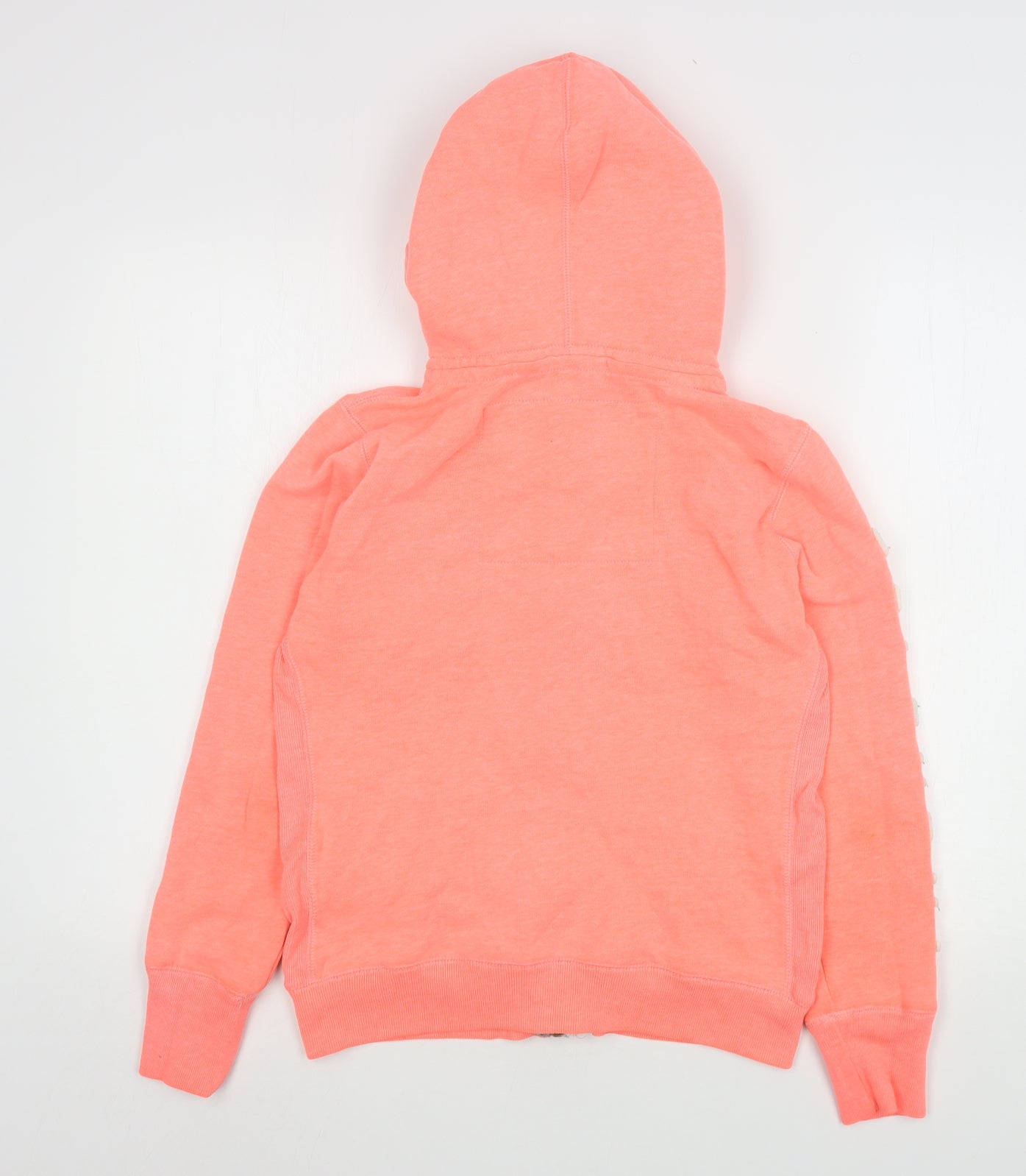 Superdry Womens Pink  Cotton Full Zip Hoodie Size M