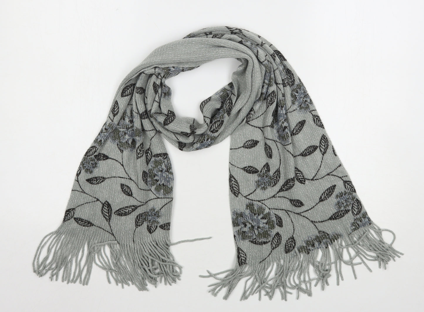 Preworn Womens Multicoloured Floral Polyester  Scarf
