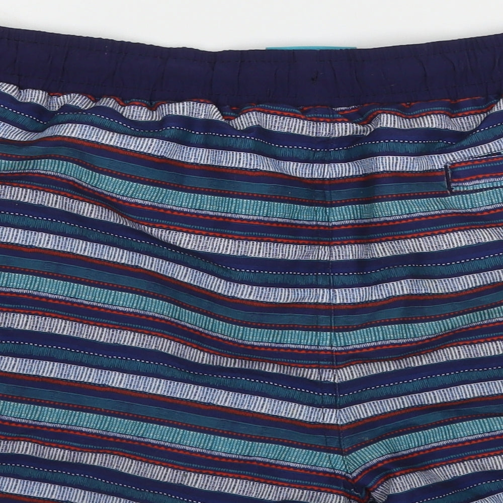 Cedar Wood State Mens Multicoloured Fair Isle Polyester Bermuda Shorts Size M  Regular Drawstring - Swim Shorts