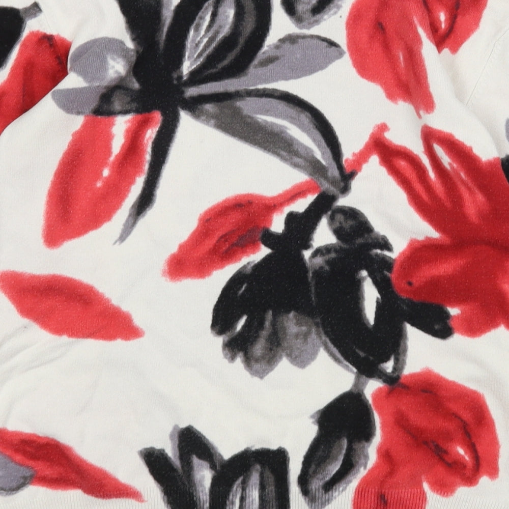 Gerard Womens Multicoloured Round Neck Floral Viscose Pullover Jumper Size L