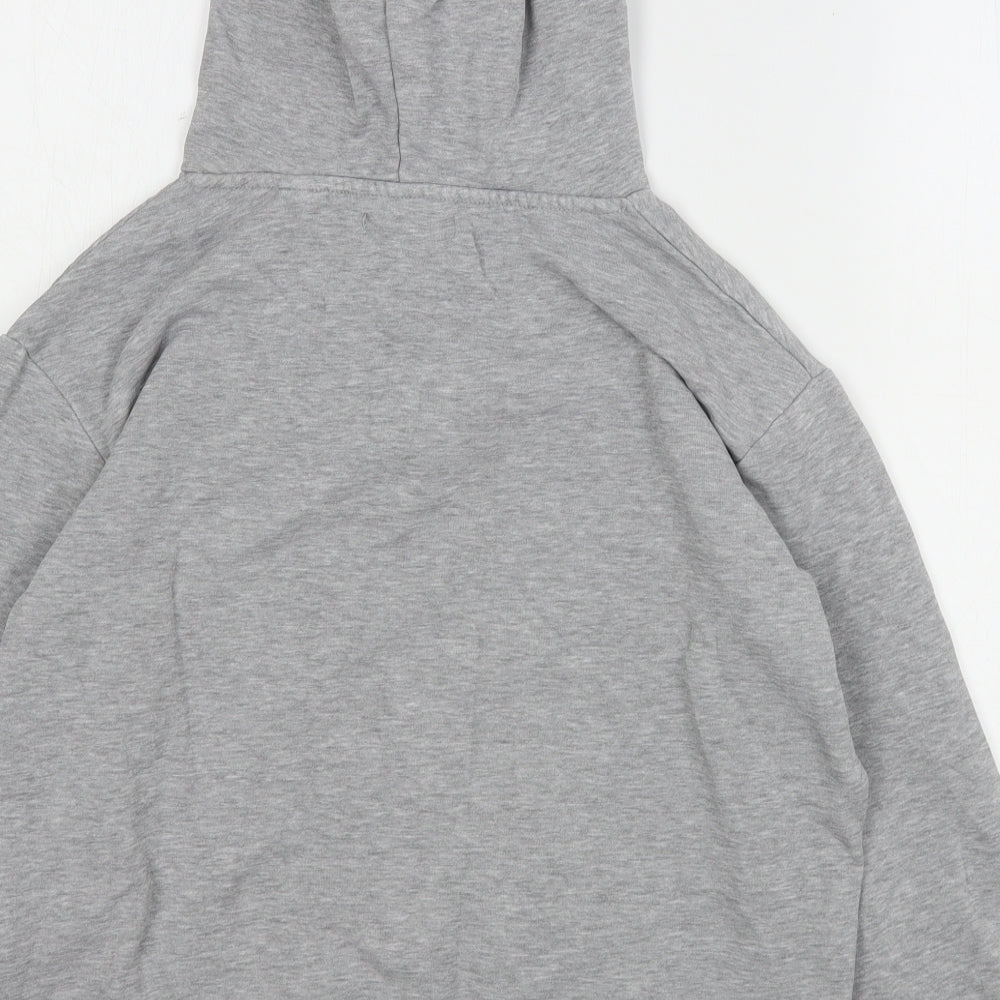 Brave Soul Womens Grey  Cotton Pullover Hoodie Size S