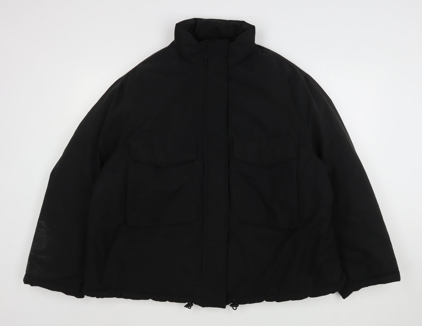 ASOS Womens Black   Overcoat Coat Size 16