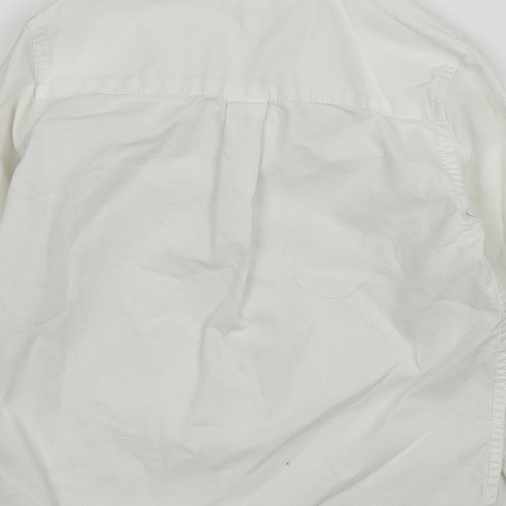 NEXT Boys White  Cotton Basic Button-Up Size 4-5 Years Collared