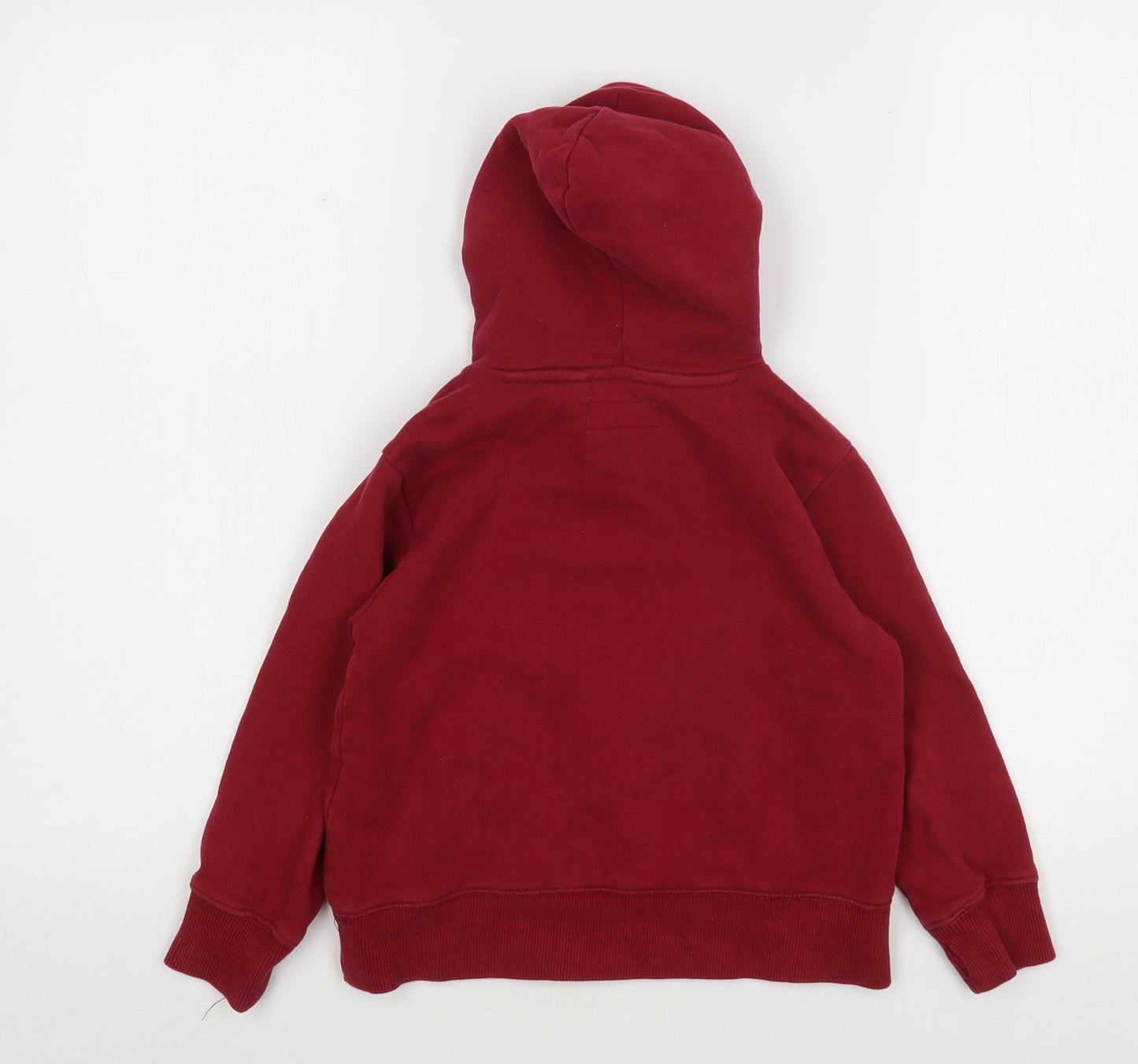 NEXT Boys Red  Cotton Pullover Hoodie Size 5 Years