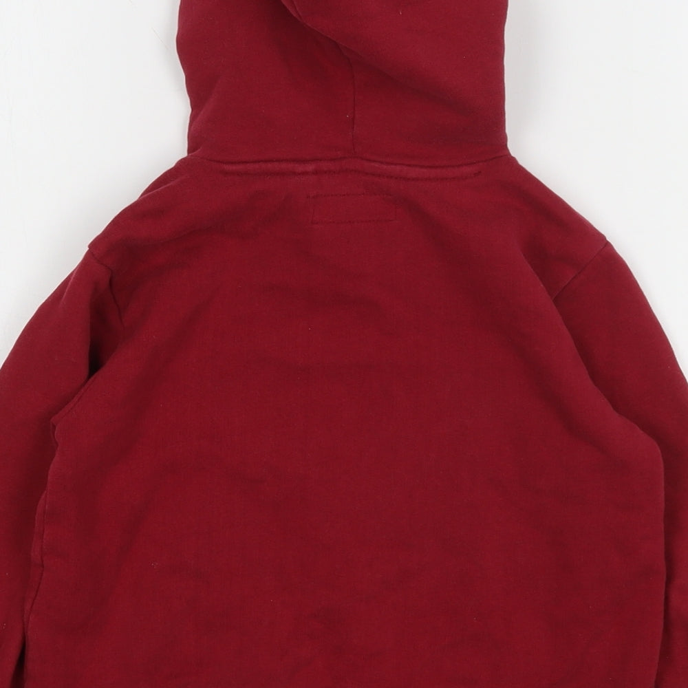 NEXT Boys Red  Cotton Pullover Hoodie Size 5 Years