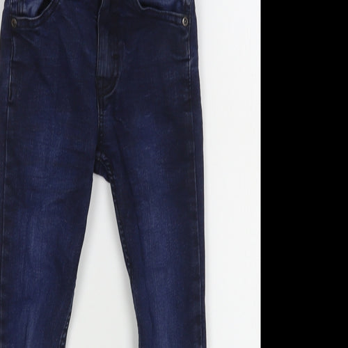 F&F Boys Blue  Cotton Skinny Jeans Size 5-6 Years  Regular