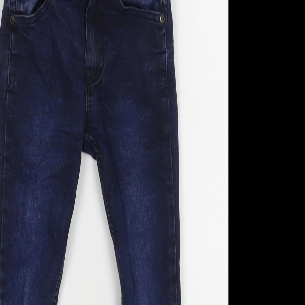 F&F Boys Blue  Cotton Skinny Jeans Size 5-6 Years  Regular