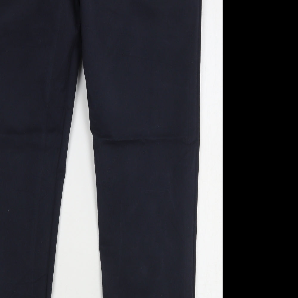 ACW85 Mens Blue  Cotton Chino Trousers Size 36 L31 in Regular Button