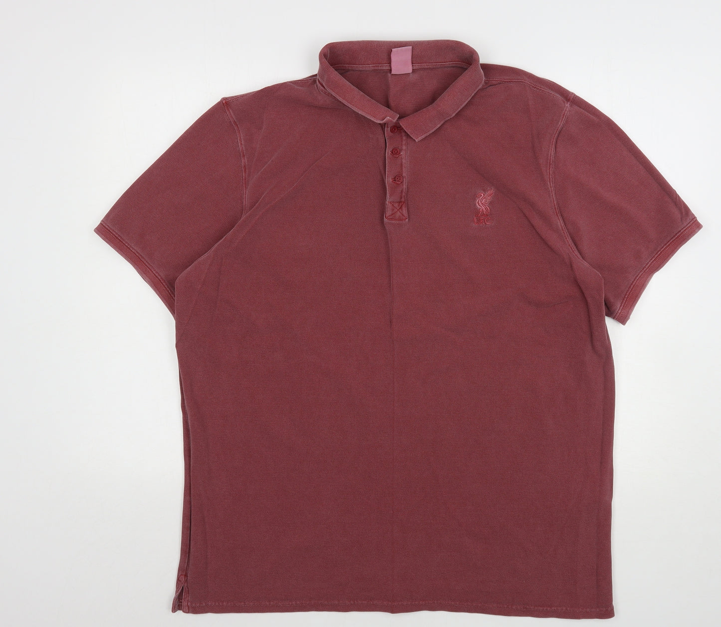 Liverpool FC Mens Red  Cotton  Polo Size XL Collared