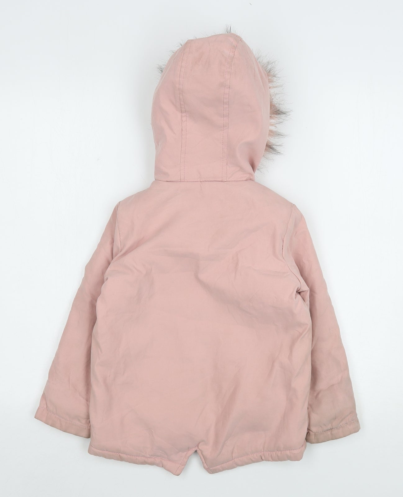 Pep&Co Girls Pink   Parka Coat Size 5-6 Years