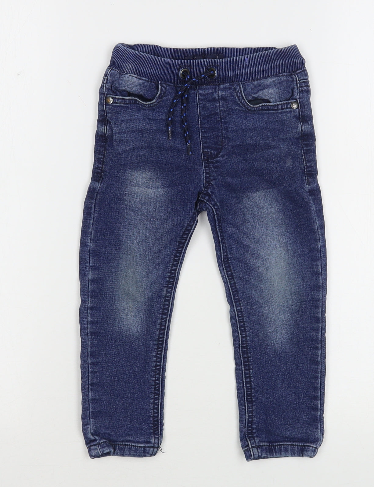 NEXT Boys Blue  Cotton Skinny Jeans Size 3 Years  Regular