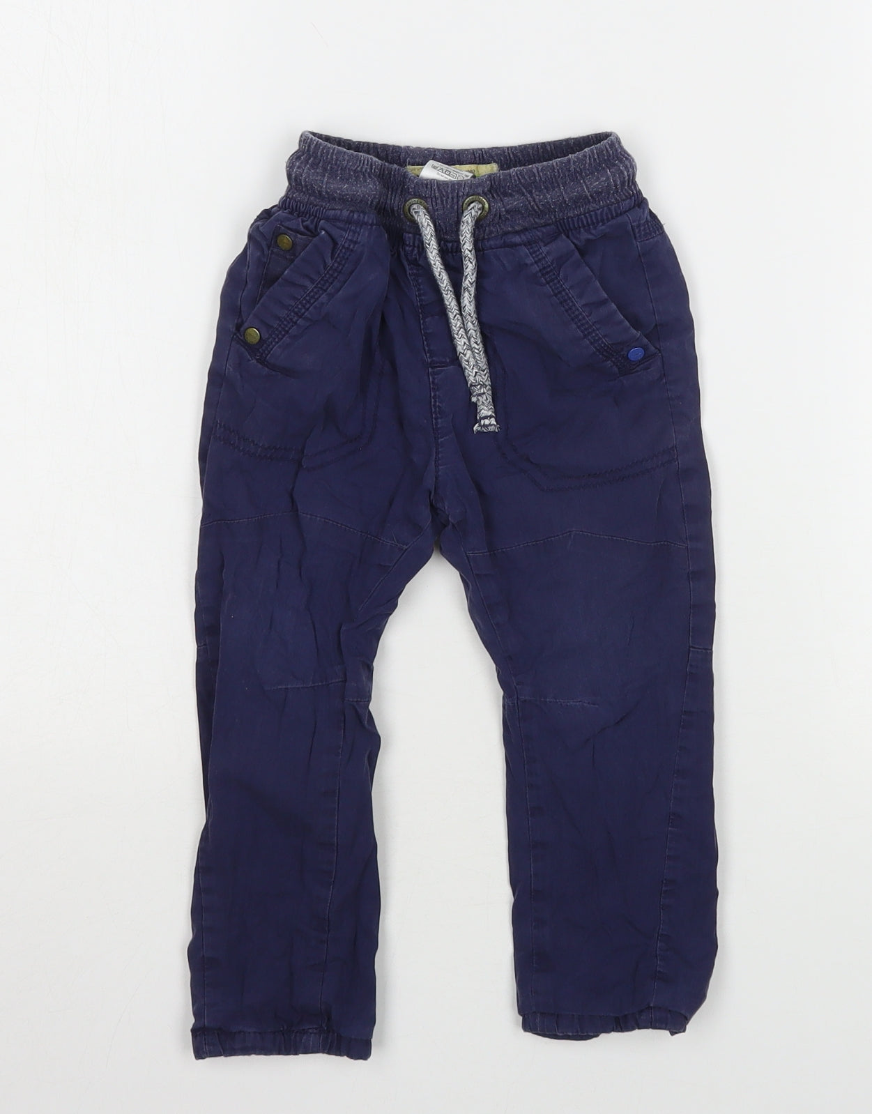 NEXT Boys Blue  Cotton Jogger Trousers Size 18-24 Months  Drawstring