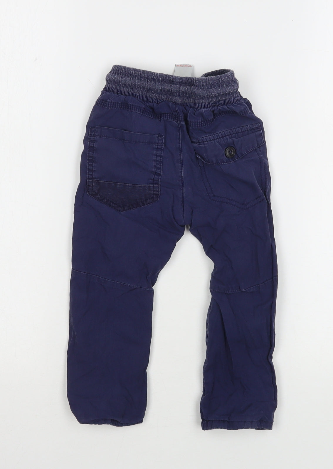 NEXT Boys Blue  Cotton Jogger Trousers Size 18-24 Months  Drawstring