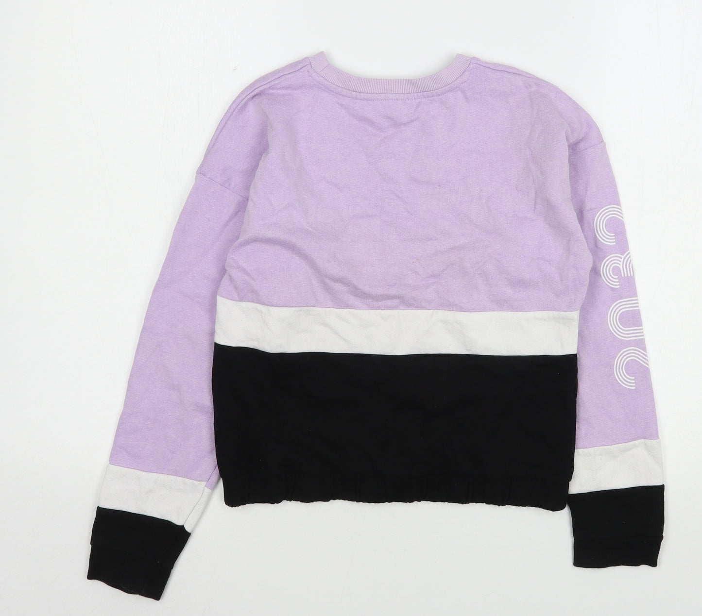 Pep&Co Girls Multicoloured Colourblock Cotton Pullover Sweatshirt Size 11-12 Years