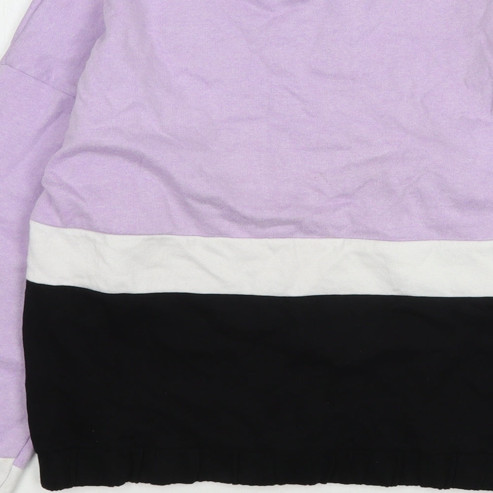 Pep&Co Girls Multicoloured Colourblock Cotton Pullover Sweatshirt Size 11-12 Years