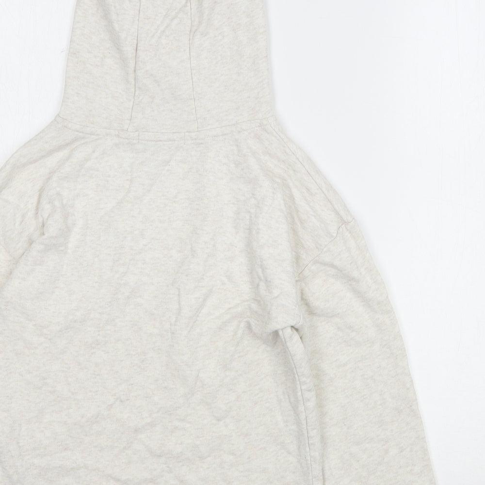 Primark Girls Beige  Cotton Pullover Hoodie Size 9-10 Years