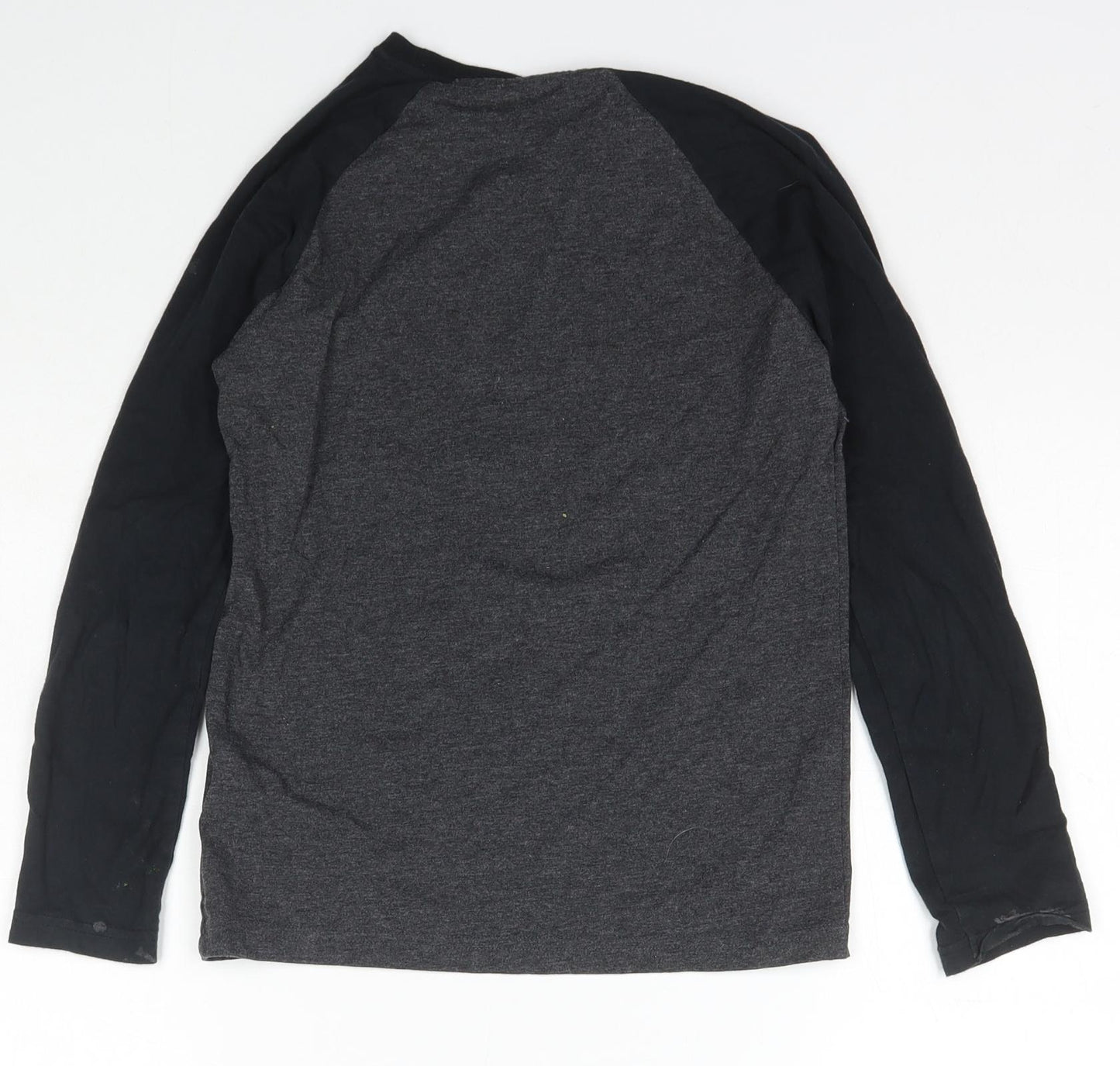 NEXT Boys Black  Cotton Basic T-Shirt Size 8 Years Crew Neck Pullover