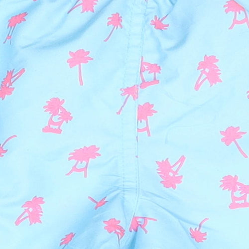 Primark Girls Blue Geometric Polyester Bermuda Shorts Size 2 Years  Regular Tie