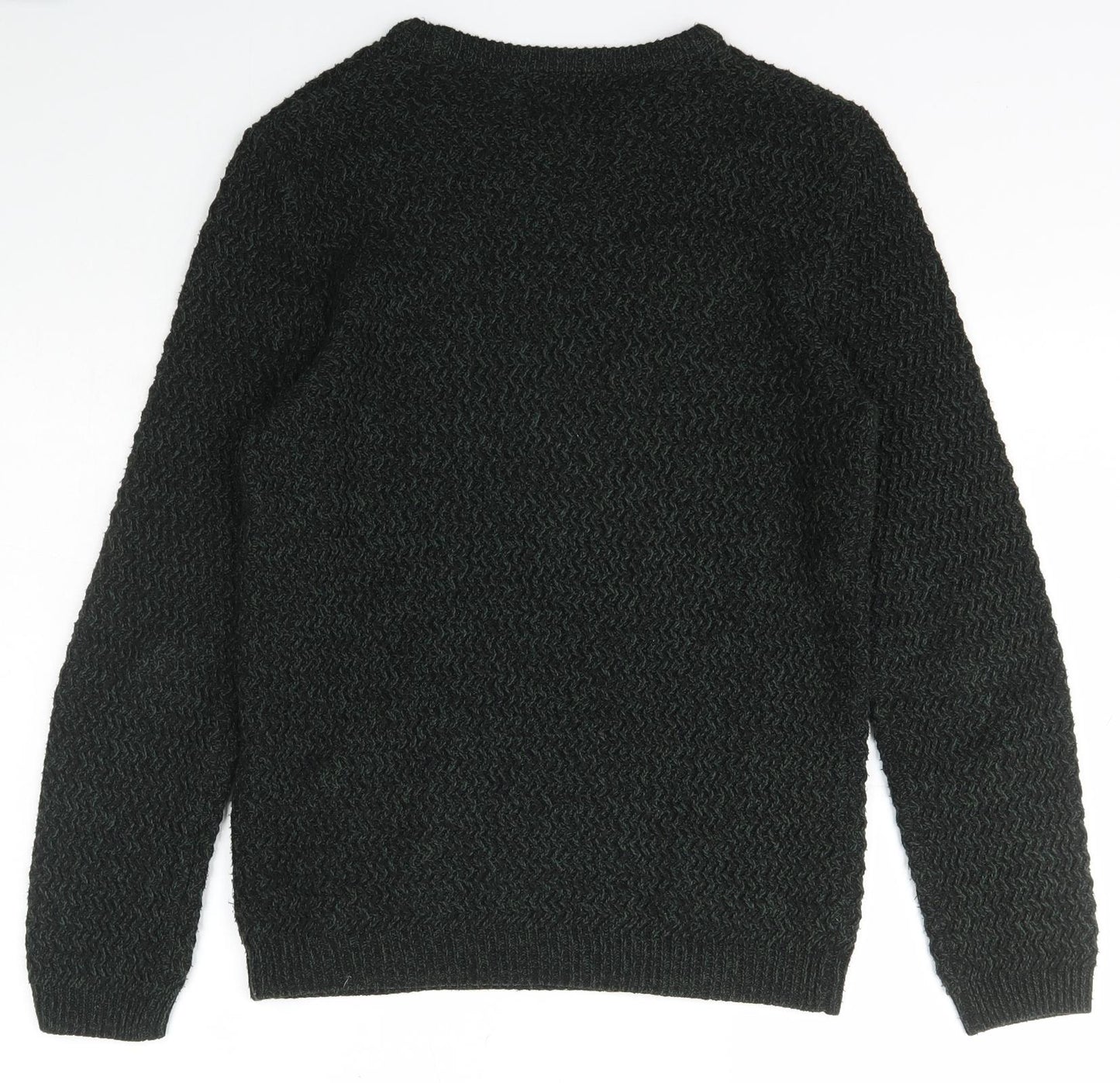 River Island Womens Green Scoop Neck  Acrylic Pullover Jumper Size S