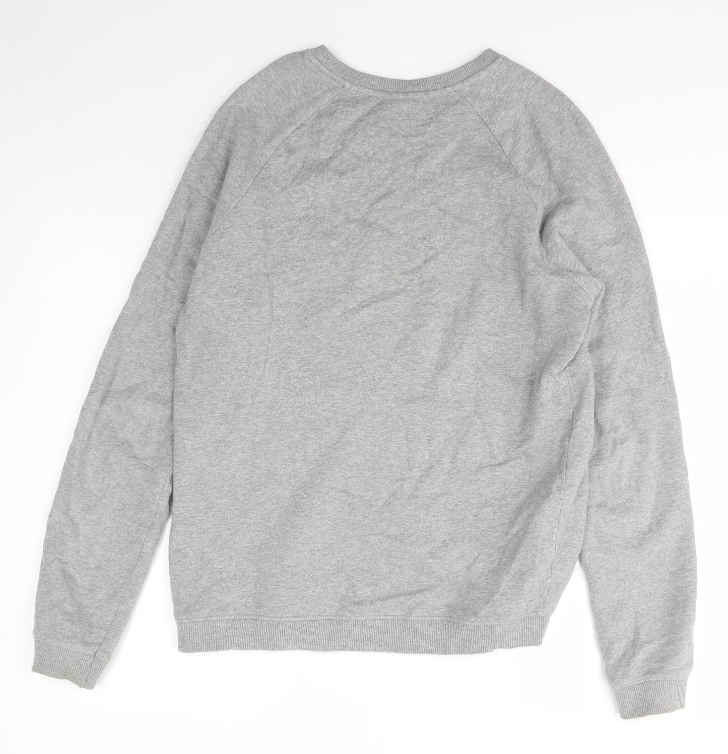 Rapanui Womens Grey Crew Neck  Cotton Pullover Jumper Size M