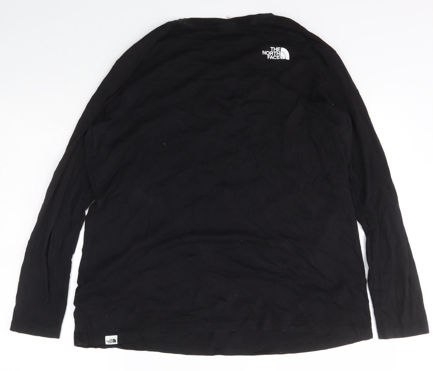 The North Face Womens Black  Cotton Basic T-Shirt Size XL Scoop Neck