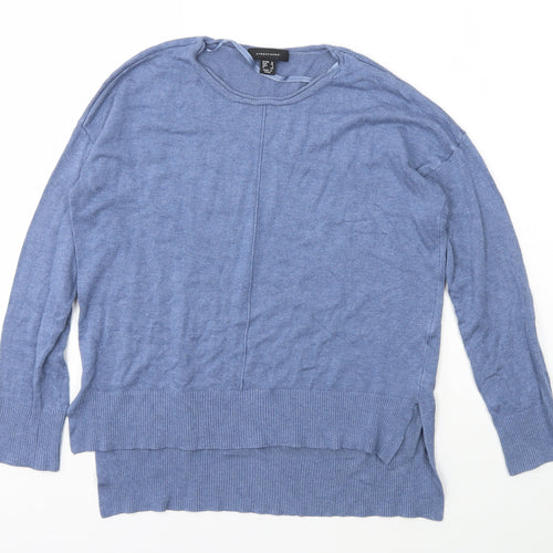 Atmosphere Womens Blue Scoop Neck  Viscose Pullover Jumper Size 12
