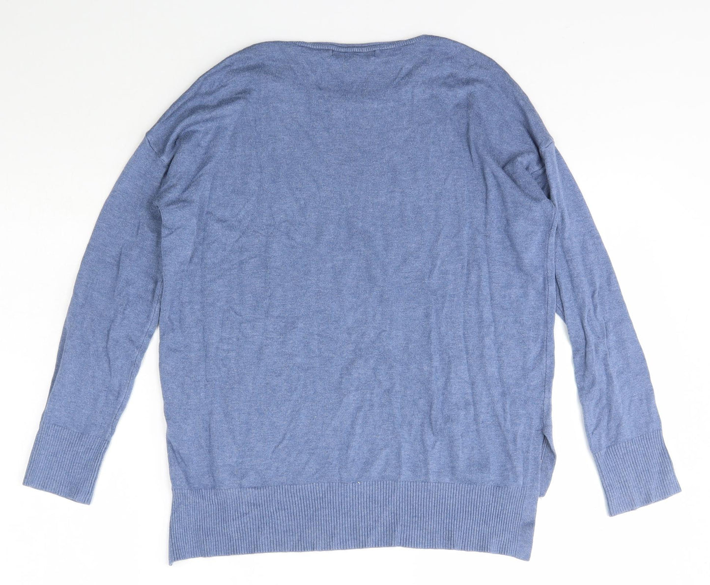Atmosphere Womens Blue Scoop Neck  Viscose Pullover Jumper Size 12