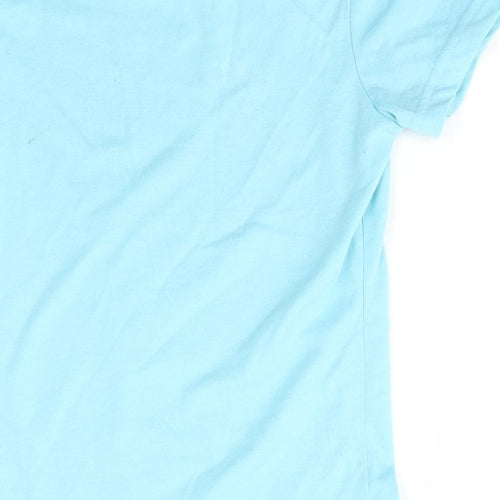 Lonsdale Boys Blue  Polyester Basic T-Shirt Size 9-10 Years Crew Neck Pullover