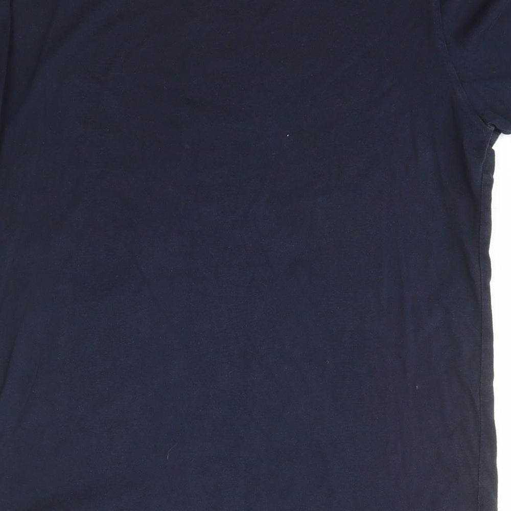 Uniqlo Mens Blue  Cotton  T-Shirt Size S Crew Neck