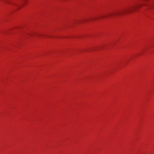 NEXT Boys Red  Cotton Basic T-Shirt Size 6 Years Crew Neck Pullover