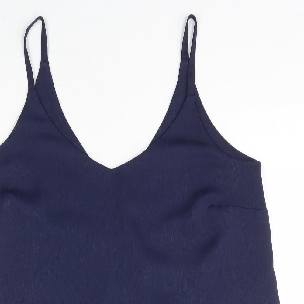 George Womens Blue  Polyester Camisole T-Shirt Size 10 V-Neck
