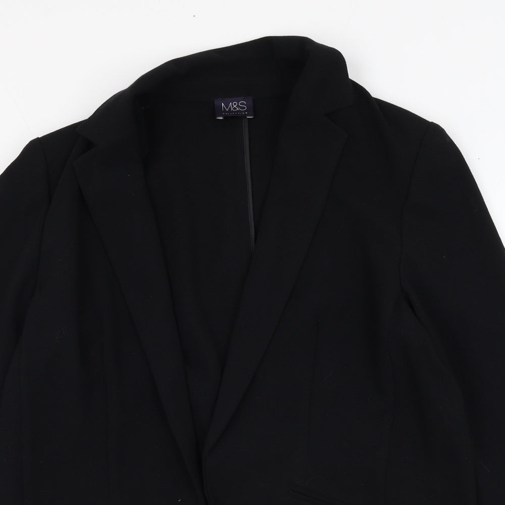 Marks and Spencer Womens Black   Jacket Blazer Size 12