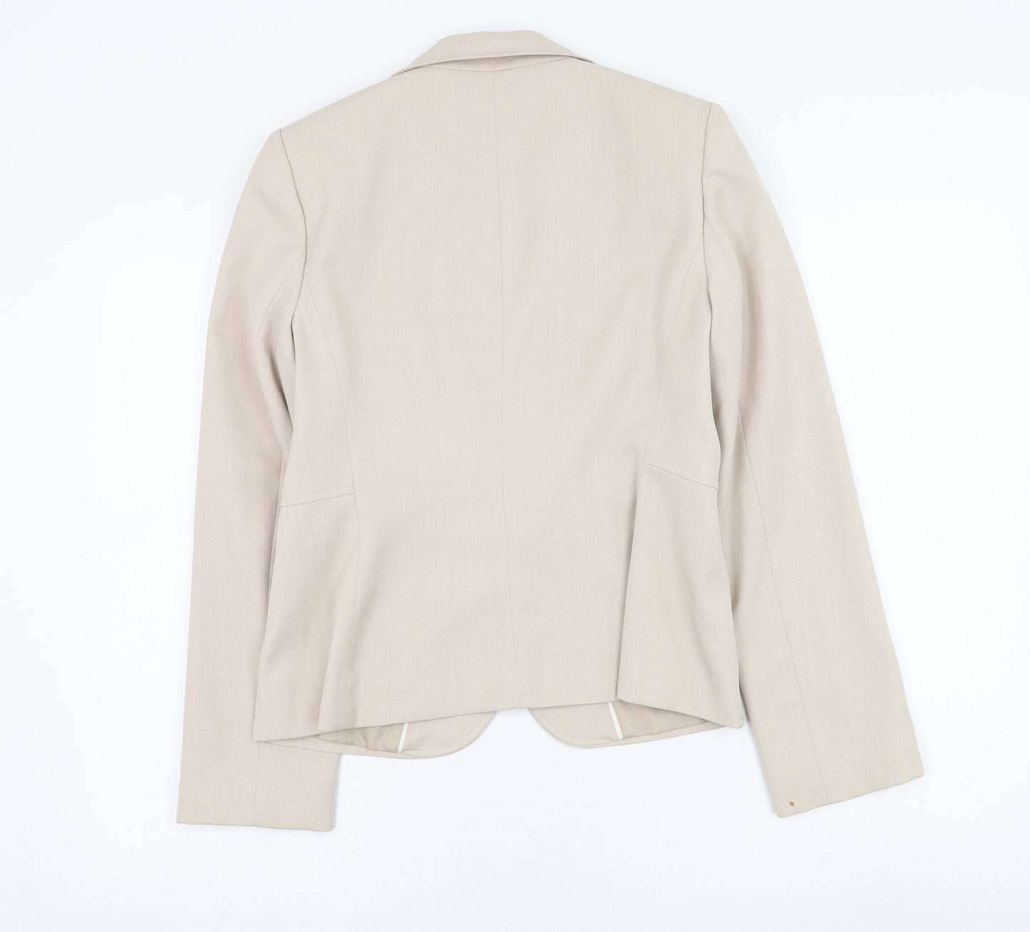 Marks and Spencer Womens Beige   Jacket Blazer Size 12  Button