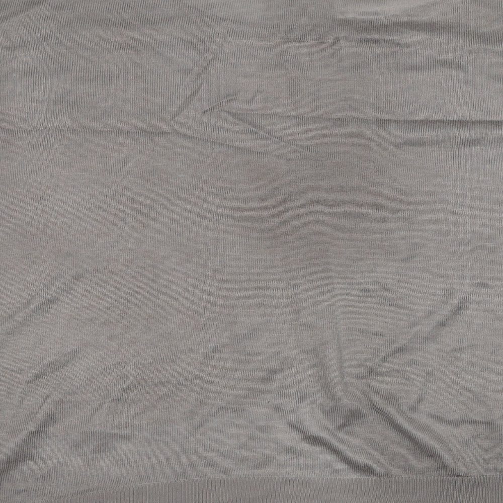 NEXT Womens Grey Round Neck  Polyester Pullover Jumper Size 18