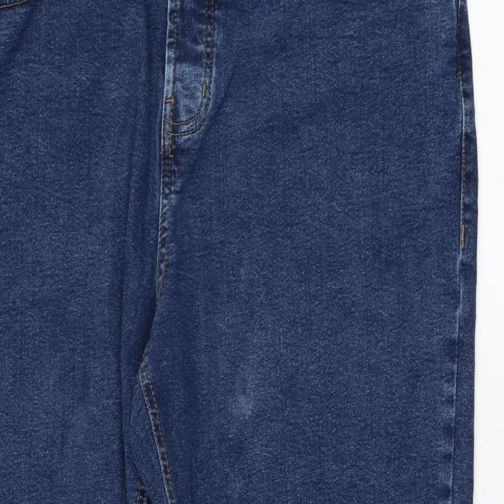 Primark Mens Blue  Cotton Straight Jeans Size 38 in L30 in Regular Zip