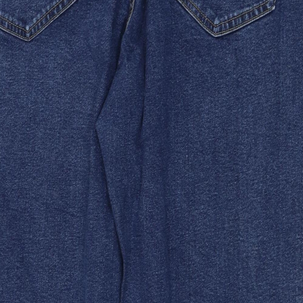 Primark Mens Blue  Cotton Straight Jeans Size 38 in L30 in Regular Zip