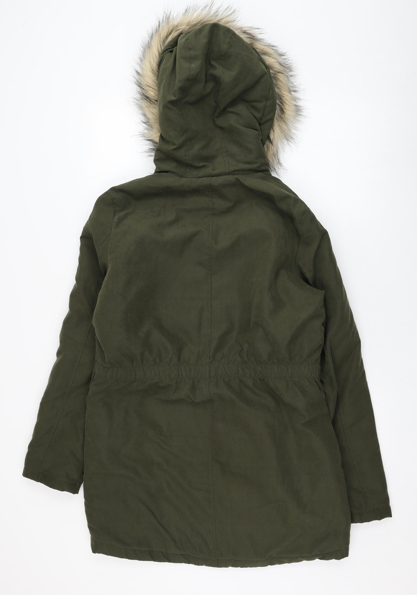 New Look Girls Green   Parka Coat Size 12-13 Years  Zip