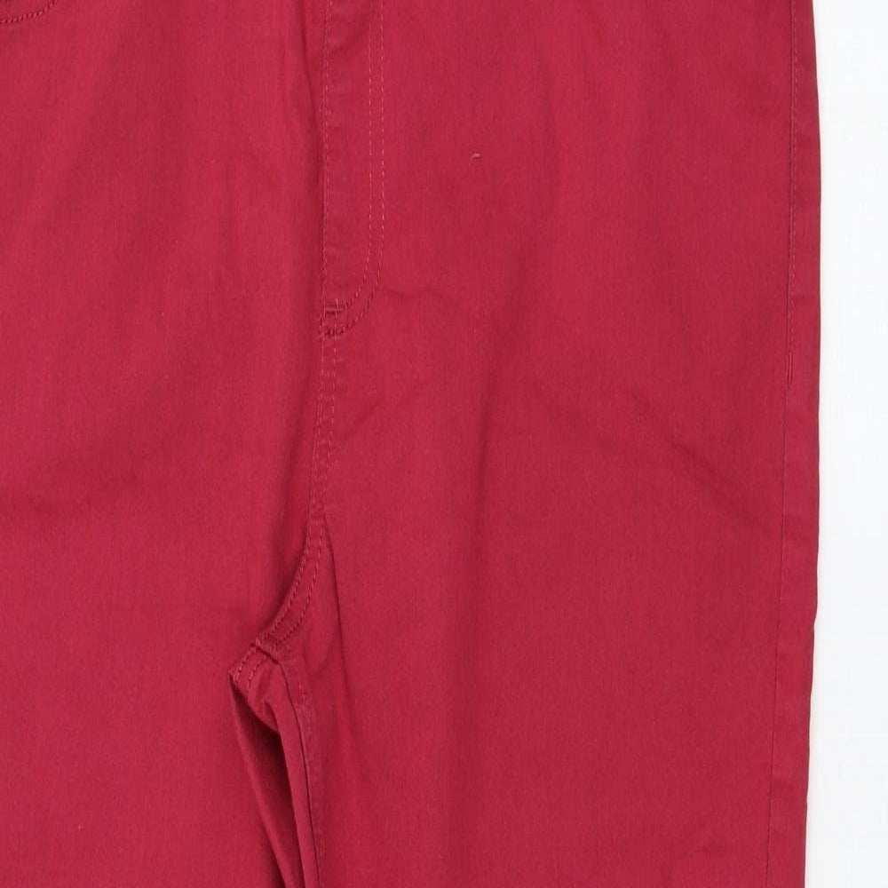 Marks and Spencer Womens Pink  Cotton Jegging Leggings Size 18 L25 in